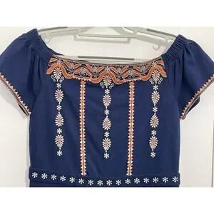 sachin and babi light blue dress Veronica Beard Ella Embroidered Midi Dress In Bluebell/Ecru - 60% Off
